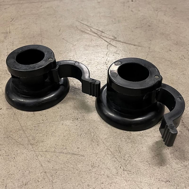 Snabblås ABS 25 mm Svart Modell (2 st)