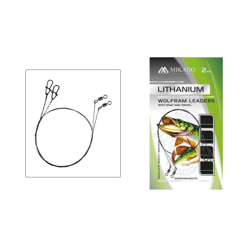 Mikado Wolfram Leader - 45cm/10kg - 2pcs