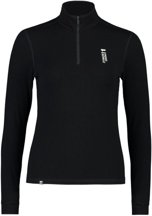 W's Cascade Merino Flex 200 1/4 Zip Black