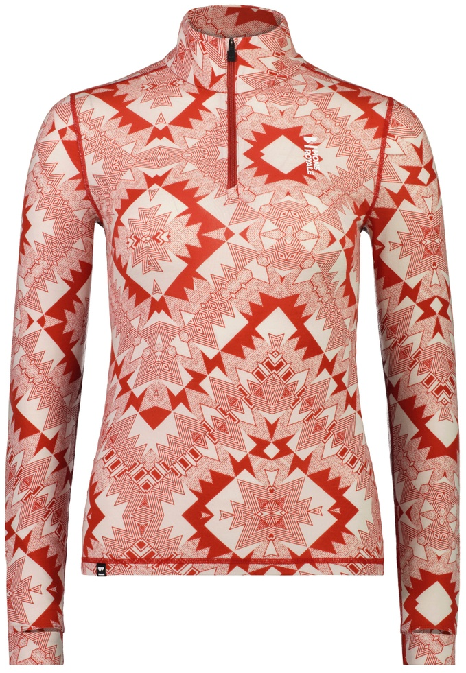 W's Cascade Merino Flex 200 1/4 Zip Nordtek Retro Red