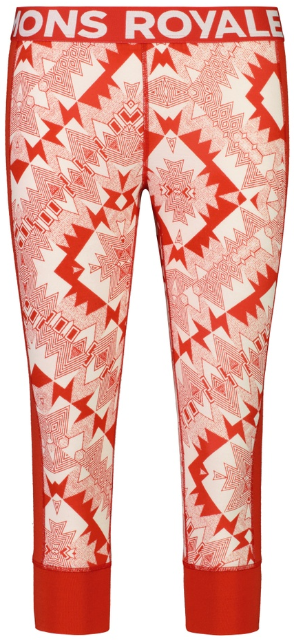 W's Cascade Merino Flex 200 3/4 Legging Nordtek Retro Red