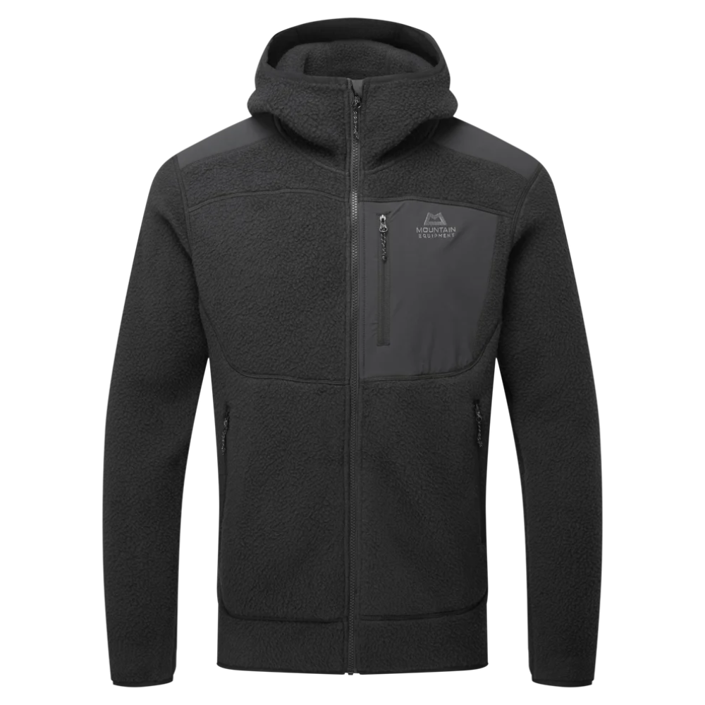 Highpile Hooded Mens Jacket Black