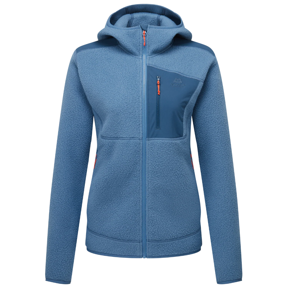 Highpile Hooded Womens Jacket Stellar Blue/Majolica Blue