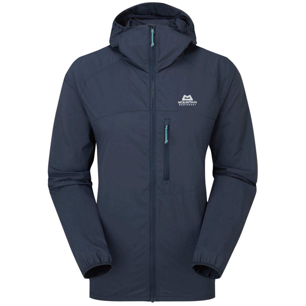 W'S Aerofoil Hooded Jacket Blue Nights