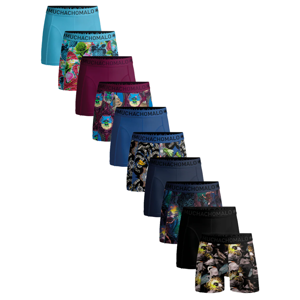 1010 10Pk Boxer Print/Solid 22 Assorted
