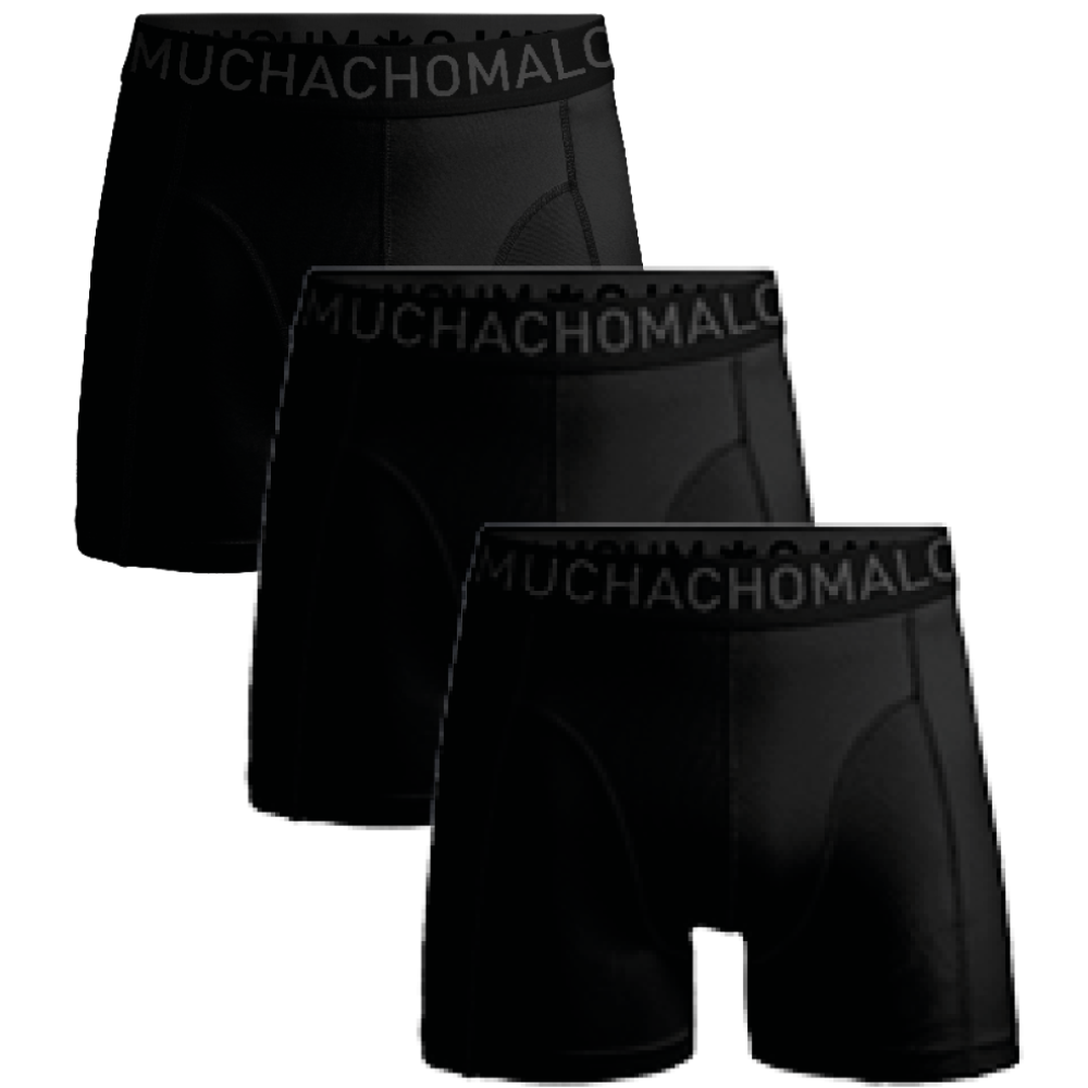 1010 3-pack Microfiber Boxer Black/Black/Black