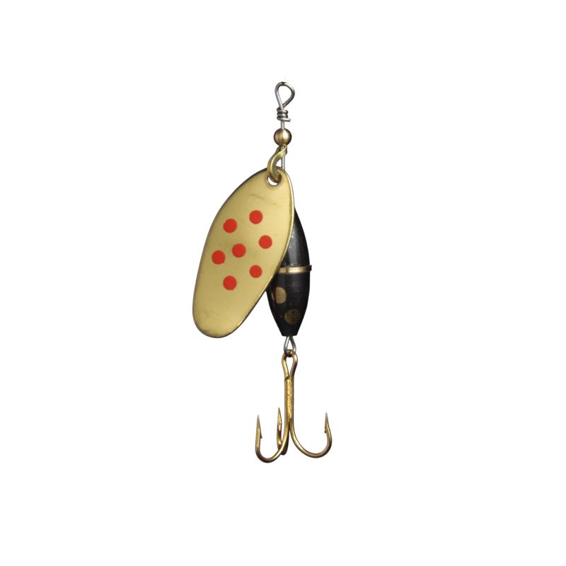 Myran Panter Spinner 10g Guld/Rød/Prick