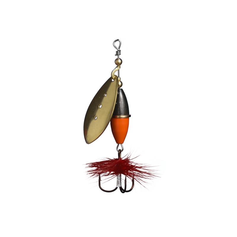 Myran Wipp Spinner 3g Guld/Orange/Svart