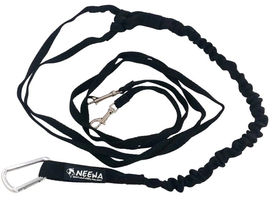 Racing Tug Line med Bungee / 2 hundar