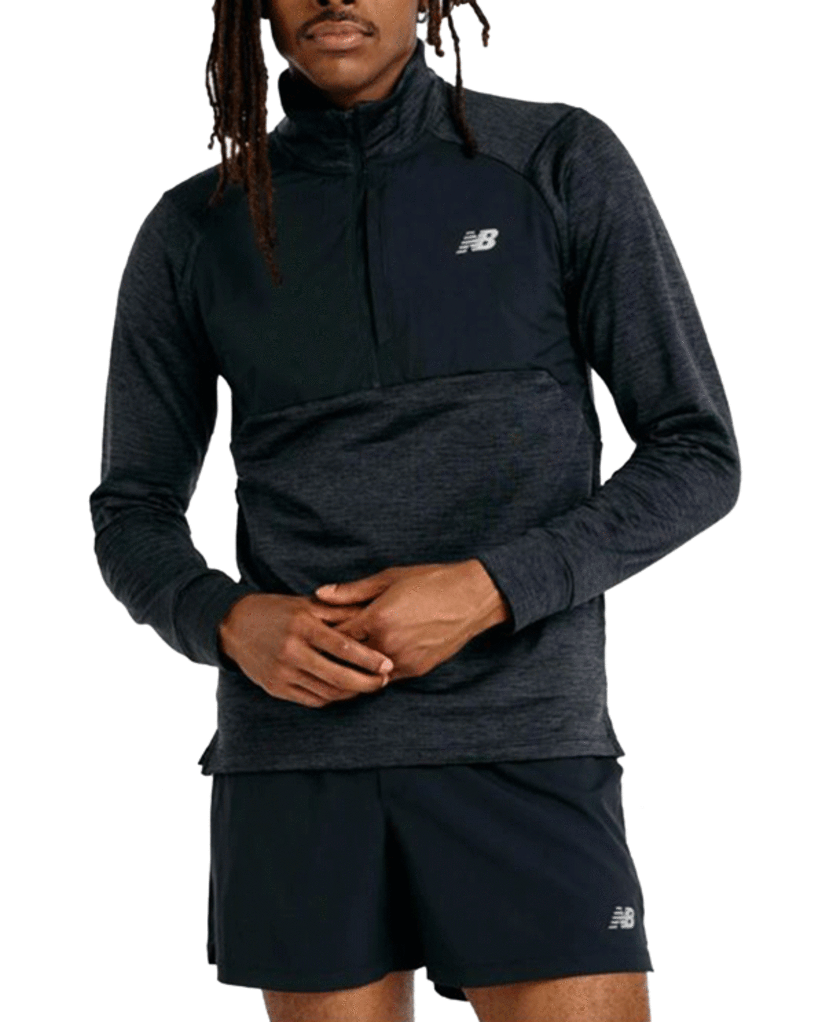 Athletics Heat Grid 1/2 Zip Black