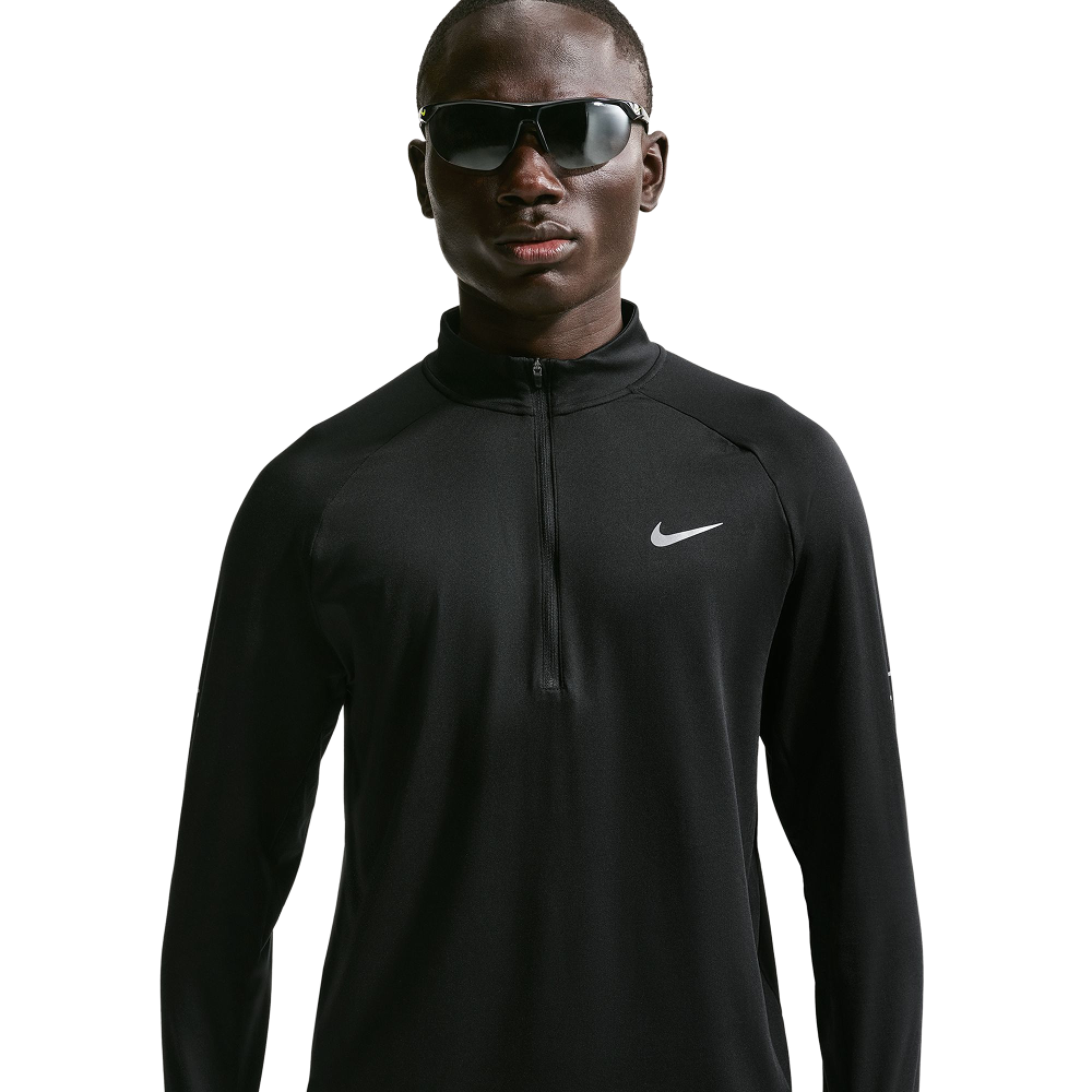 M's Stride Dri-Fit 1/4-Zip Running Top Black/Reflective Silv