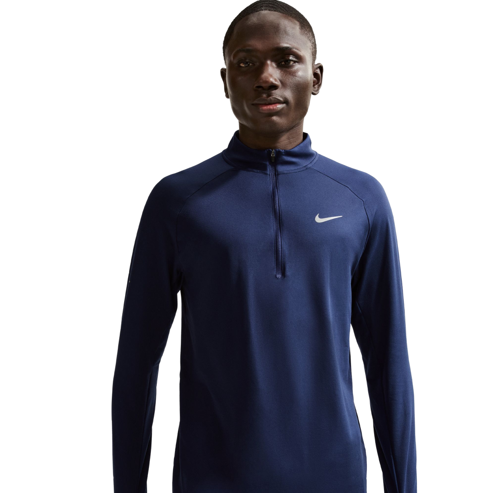 M's Stride Dri-Fit 1/4-Zip Running Top Midnight Navy/Reflective Silv