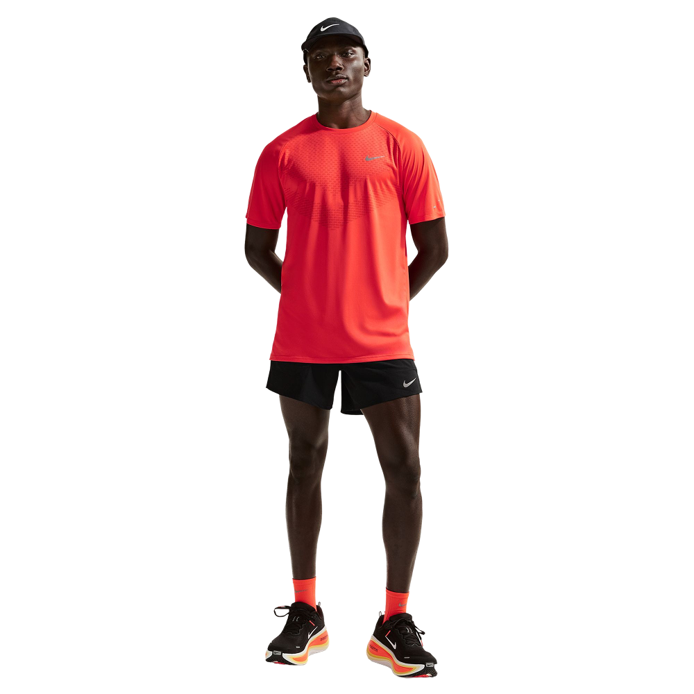 M's Stride Dri-Fit 5" Brief-Lined Running Shorts Black/Reflective Silv