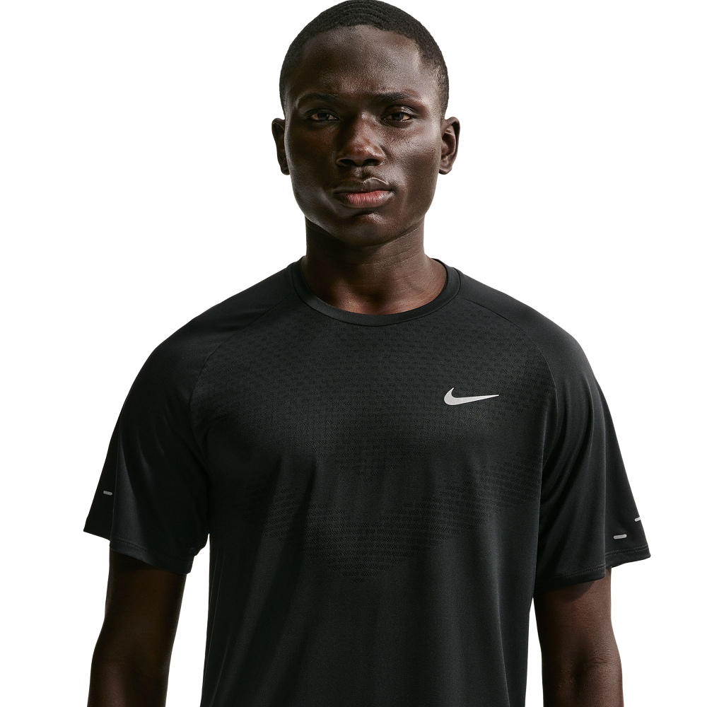 M's Stride Dri-Fit Adv Short-Sleeve Running Top Black/Reflective Silv