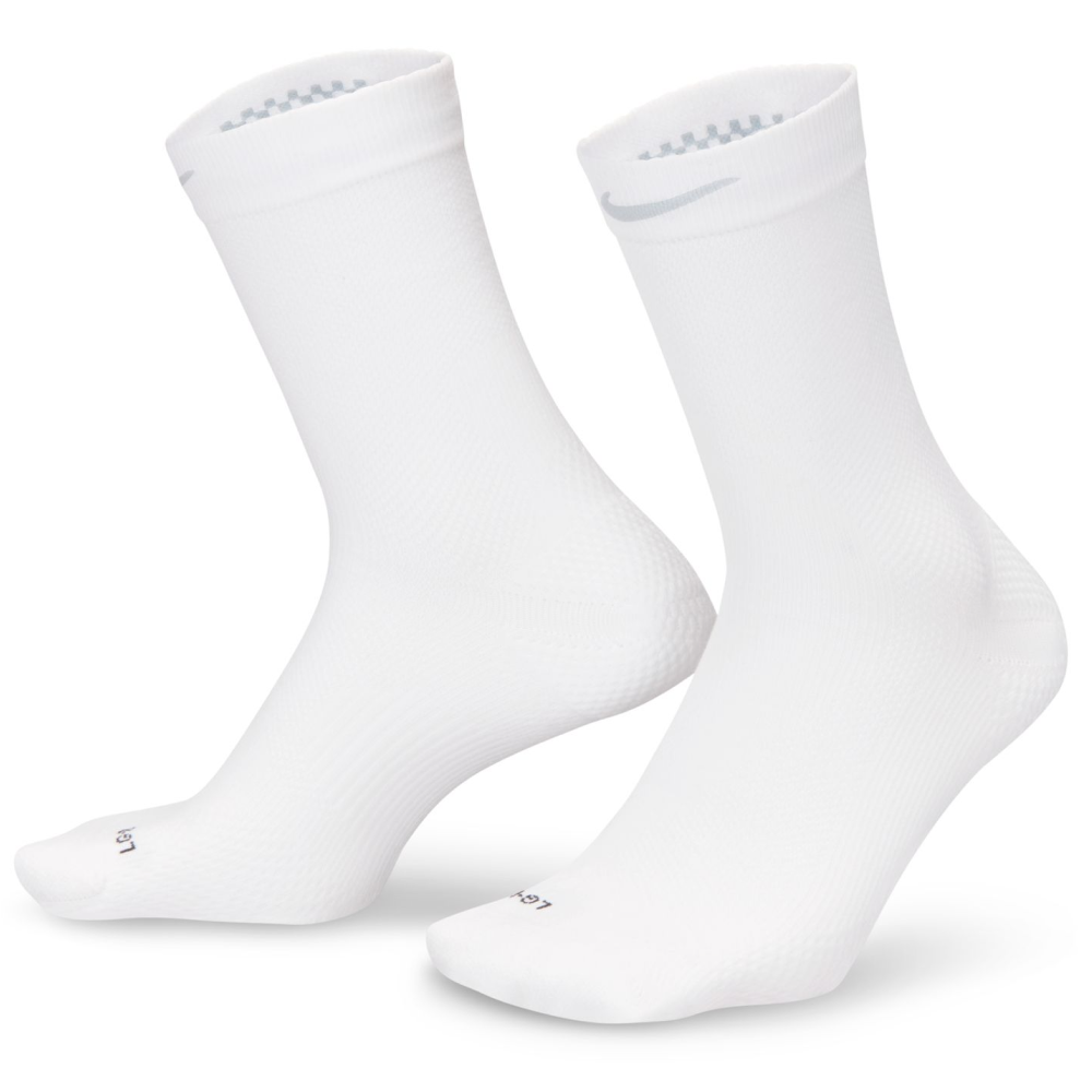 Run Lightweight Running Crew Socks (1 Pair) White/Black/Pure Platinum