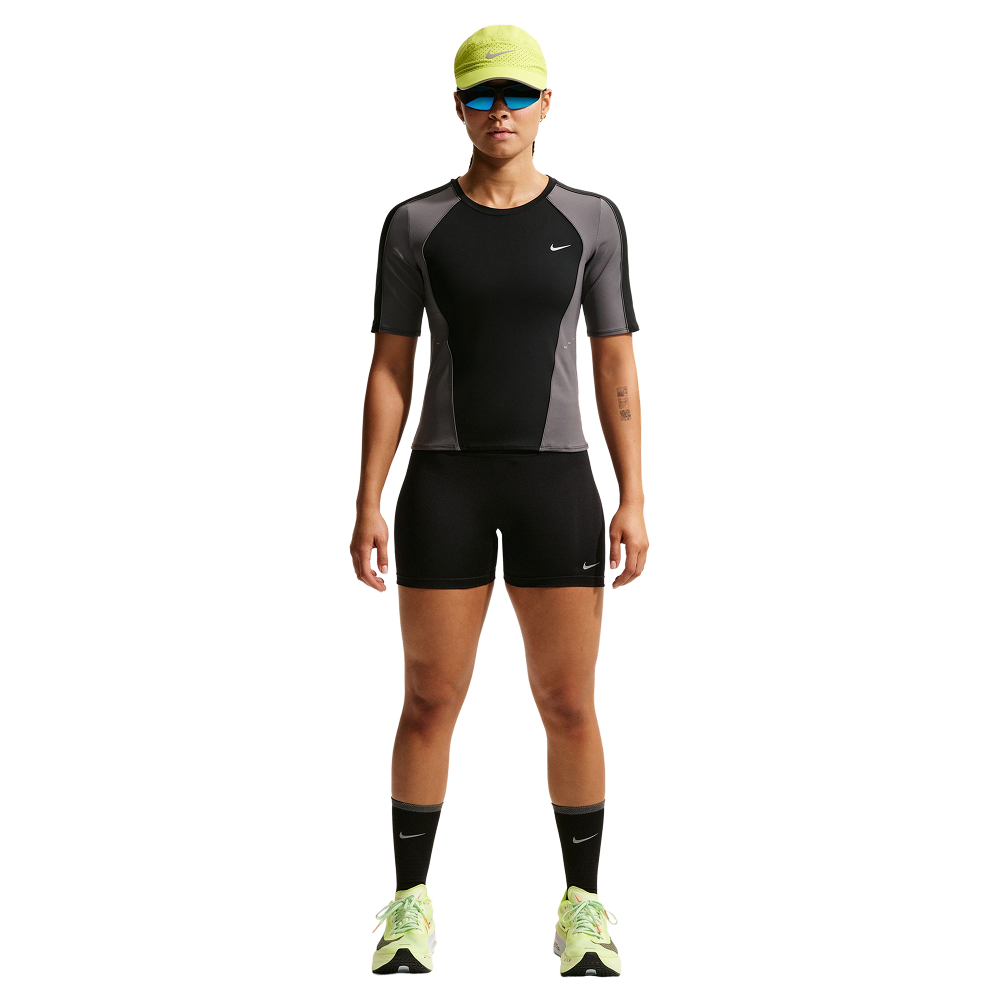 W's Tempo High-Waisted 4" Tight Running Shorts Black/Reflective Silv