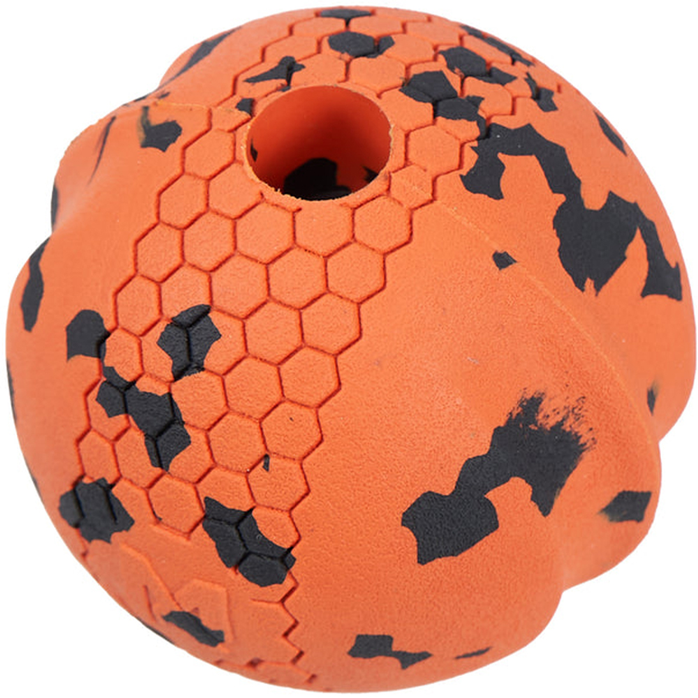 Dog Ball 70X70Mm Orange/Black