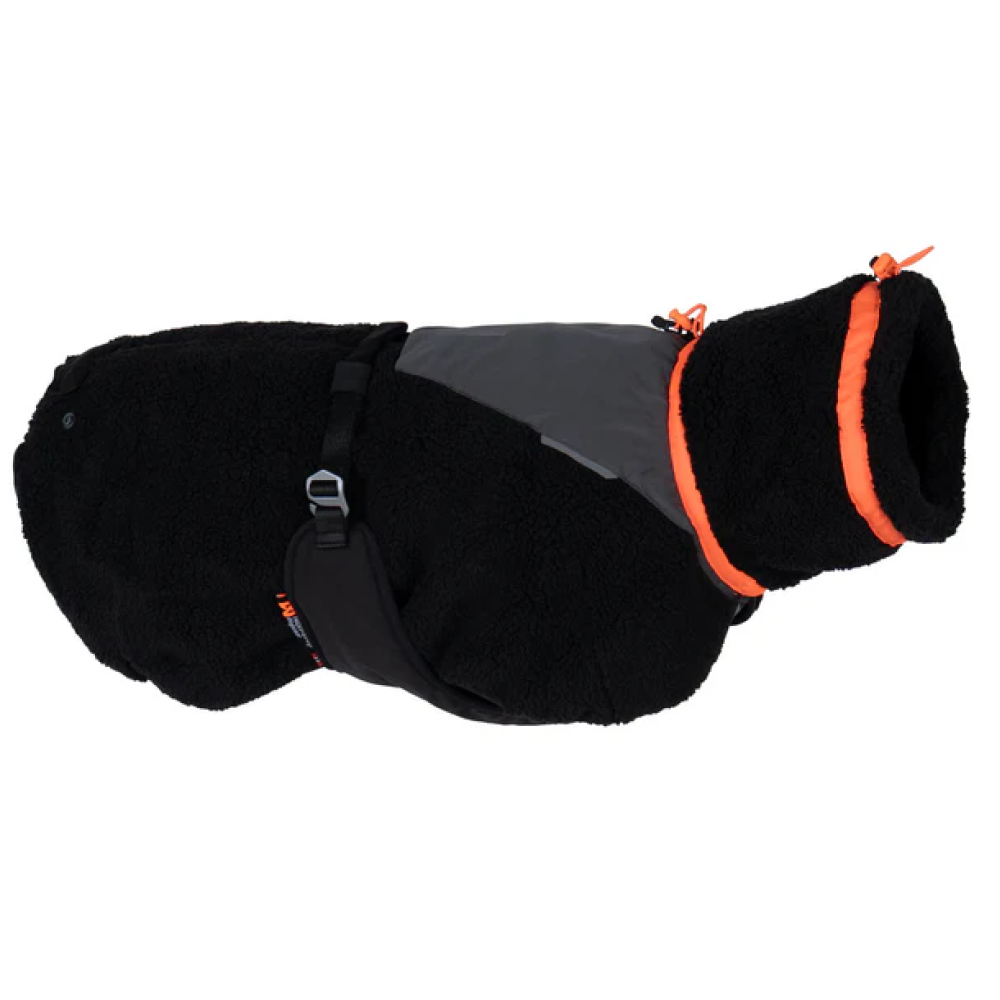 Trekking Fleece Dog Jacket 30-36 Black/Orange