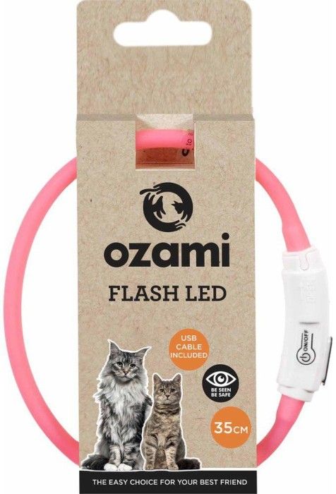 Halsband Flash Led Rosa 35 cm