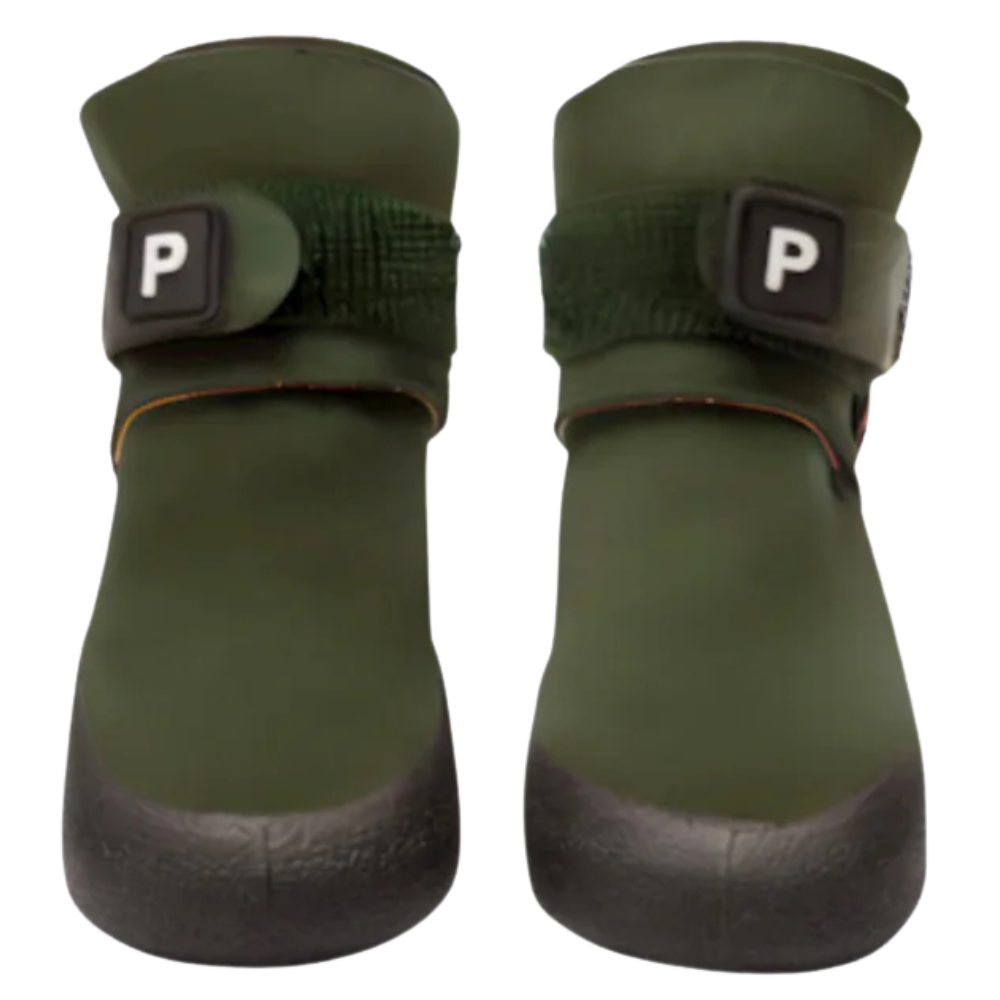 Dog Shoes 2 pcs size 1-2 Olive