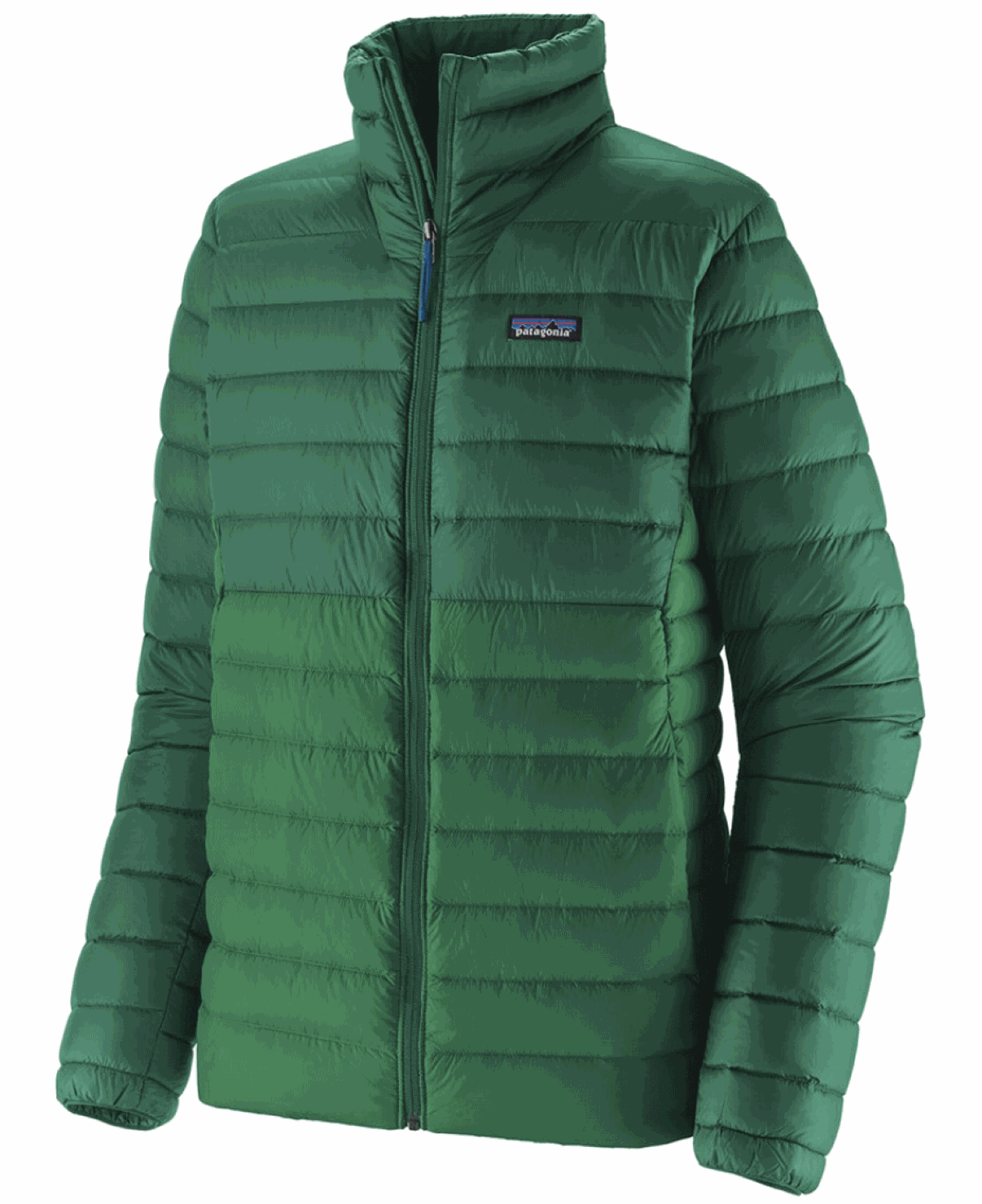 M's Down Sweater Gather Green