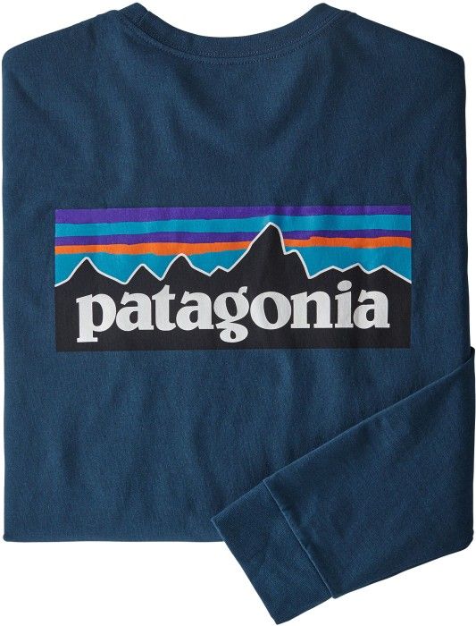 M's L/S P-6 Logo Responsibili-Tee Crater Blue