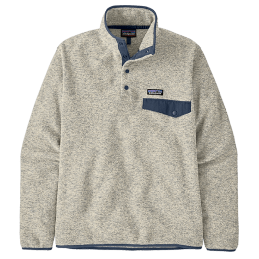 M's Lw Synch Snap-T P/O Oatmeal Heather W/New Navy