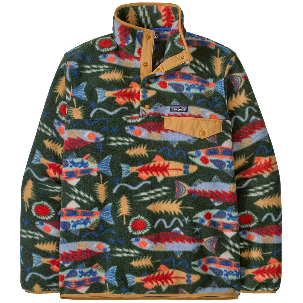 M's LW Synch Snap-T P/O Salmon Energy: Old Growth Green