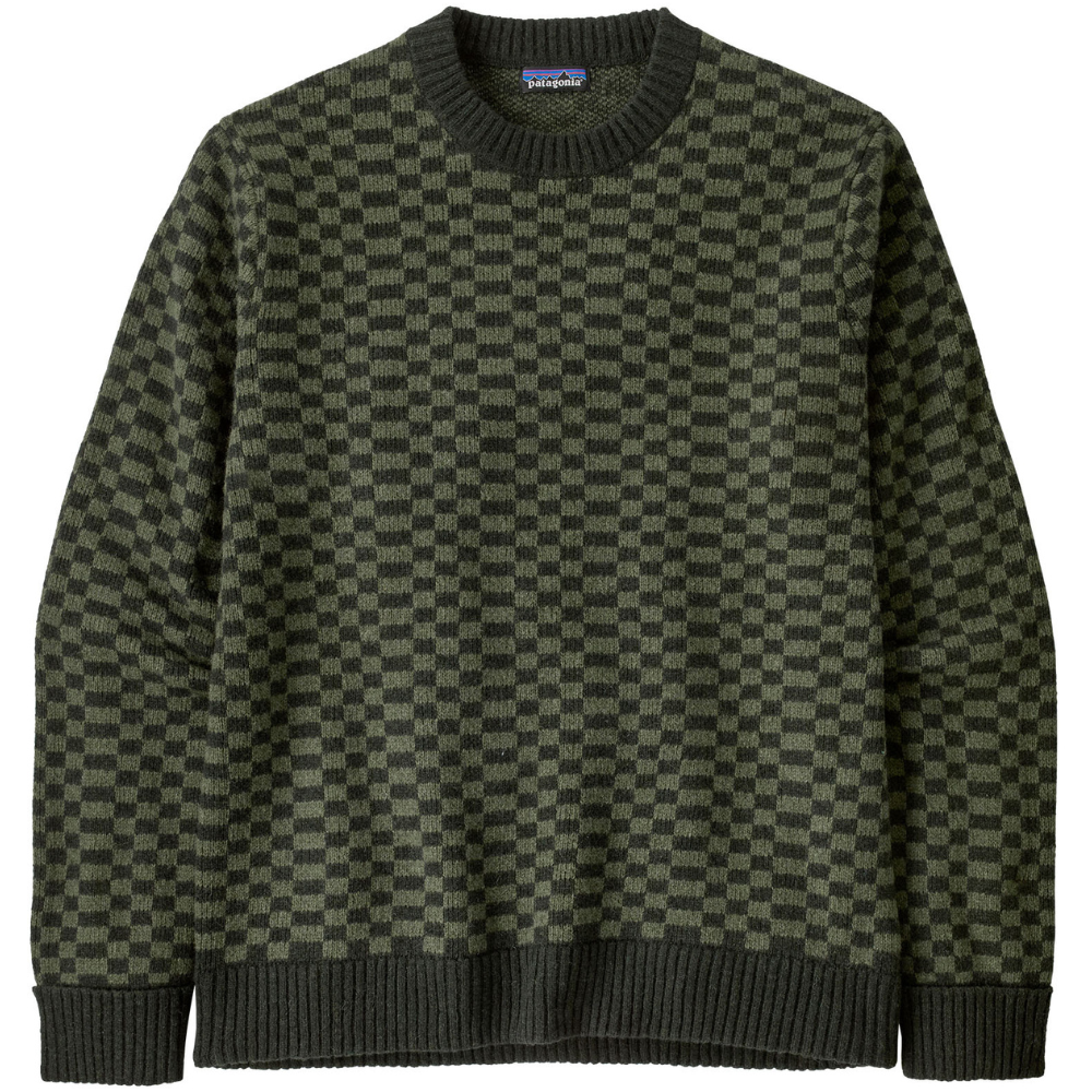M's Recycled Wool-Blend Sweater Finned: Old Growth Green