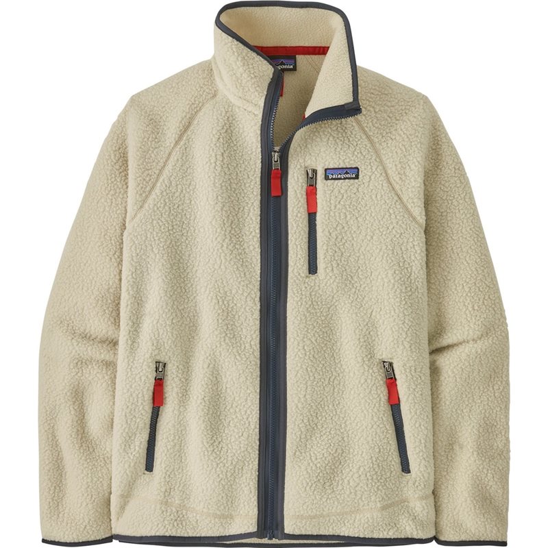 M's Retro Pile Jkt Pelican W/Smolder Blue