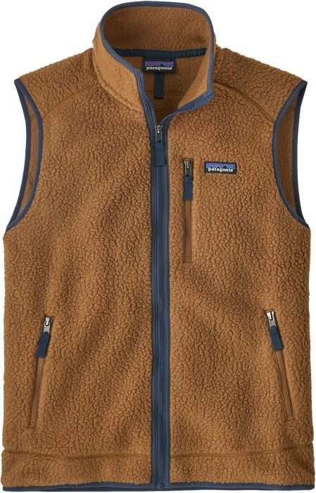 M's Retro Pile Vest Bear Brown