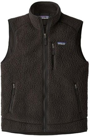 M's Retro Pile Vest Black