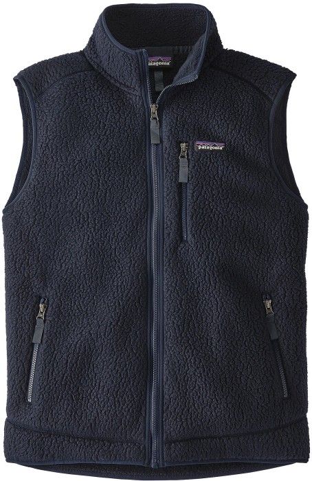 M's Retro Pile Vest Navy Blue