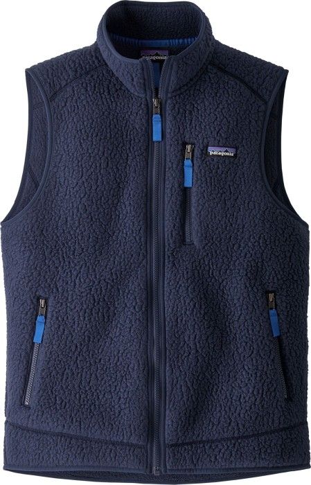 M's Retro Pile Vest New Navy