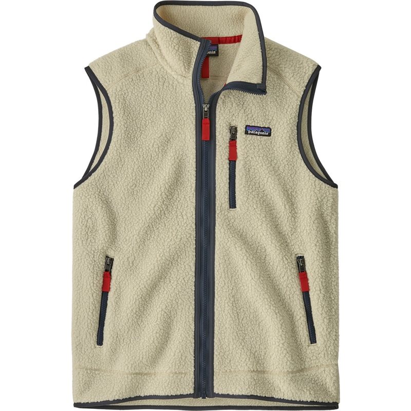 M's Retro Pile Vest Pelican W/Smolder Blue