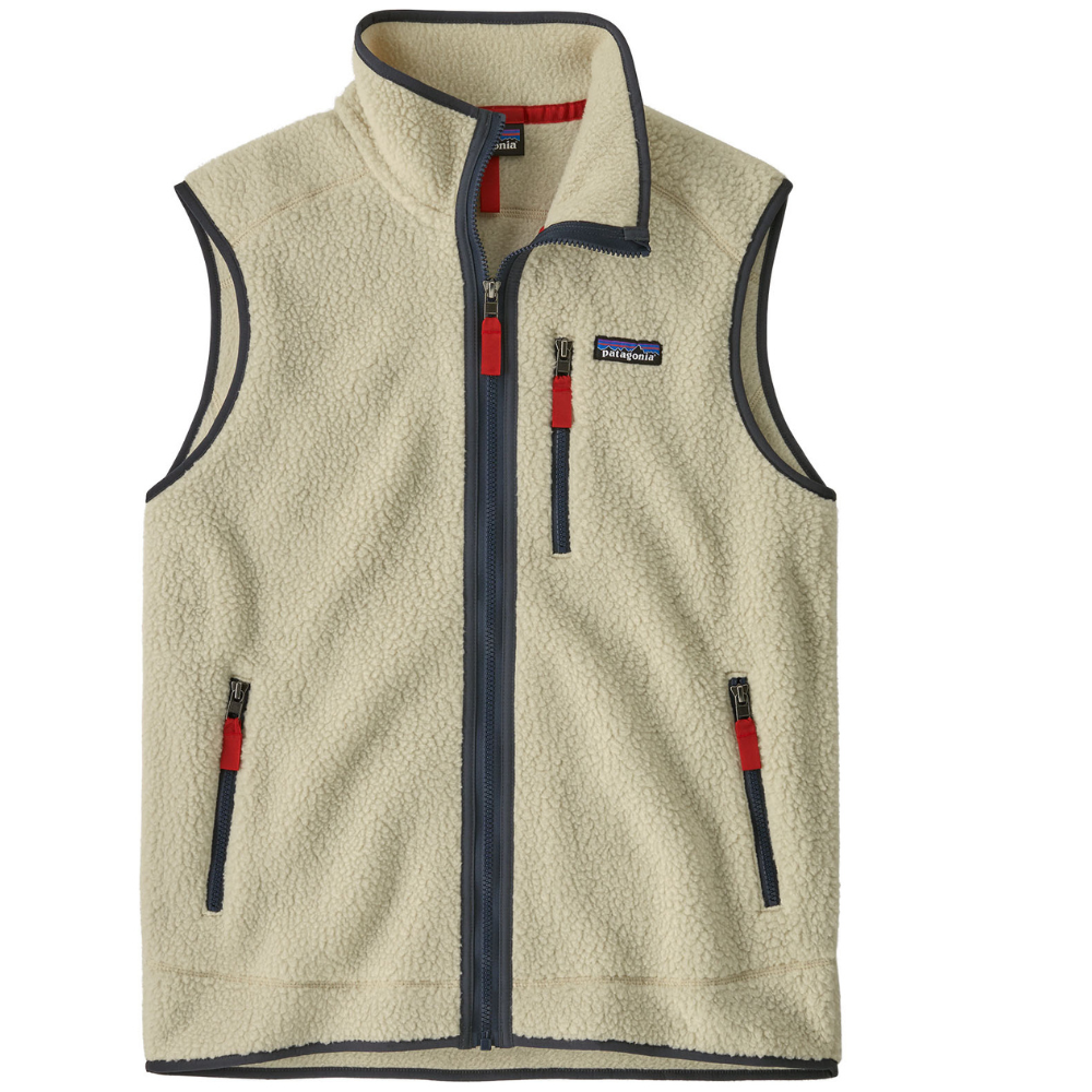 M's Retro Pile Vest Pelican w/Smolder Blue
