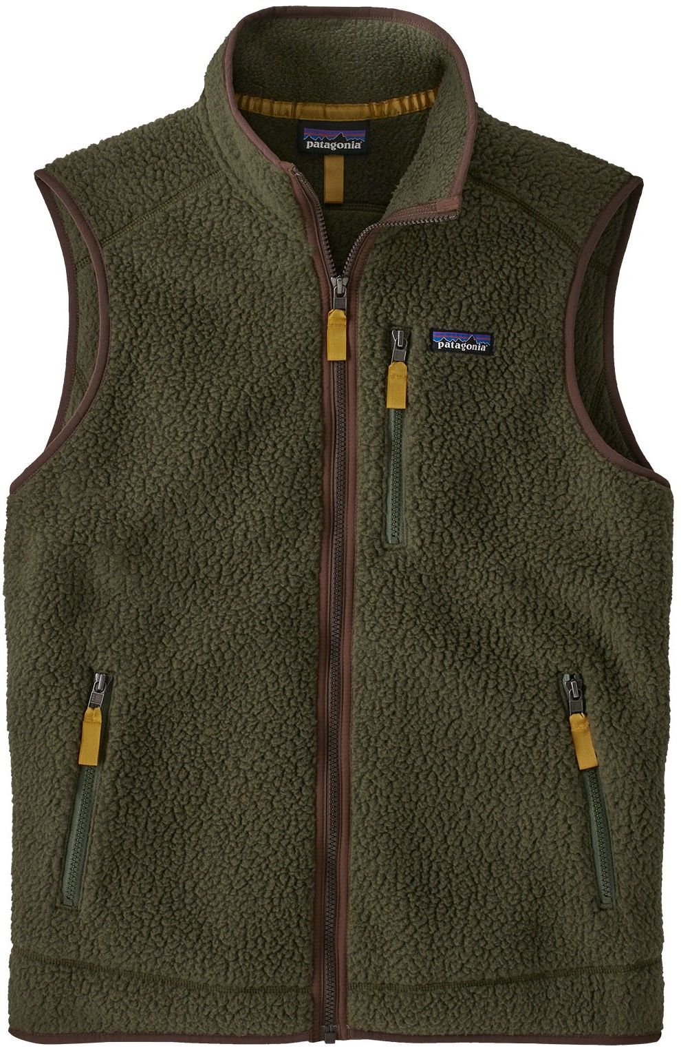 Men's Retro Pile Vest Basin Green