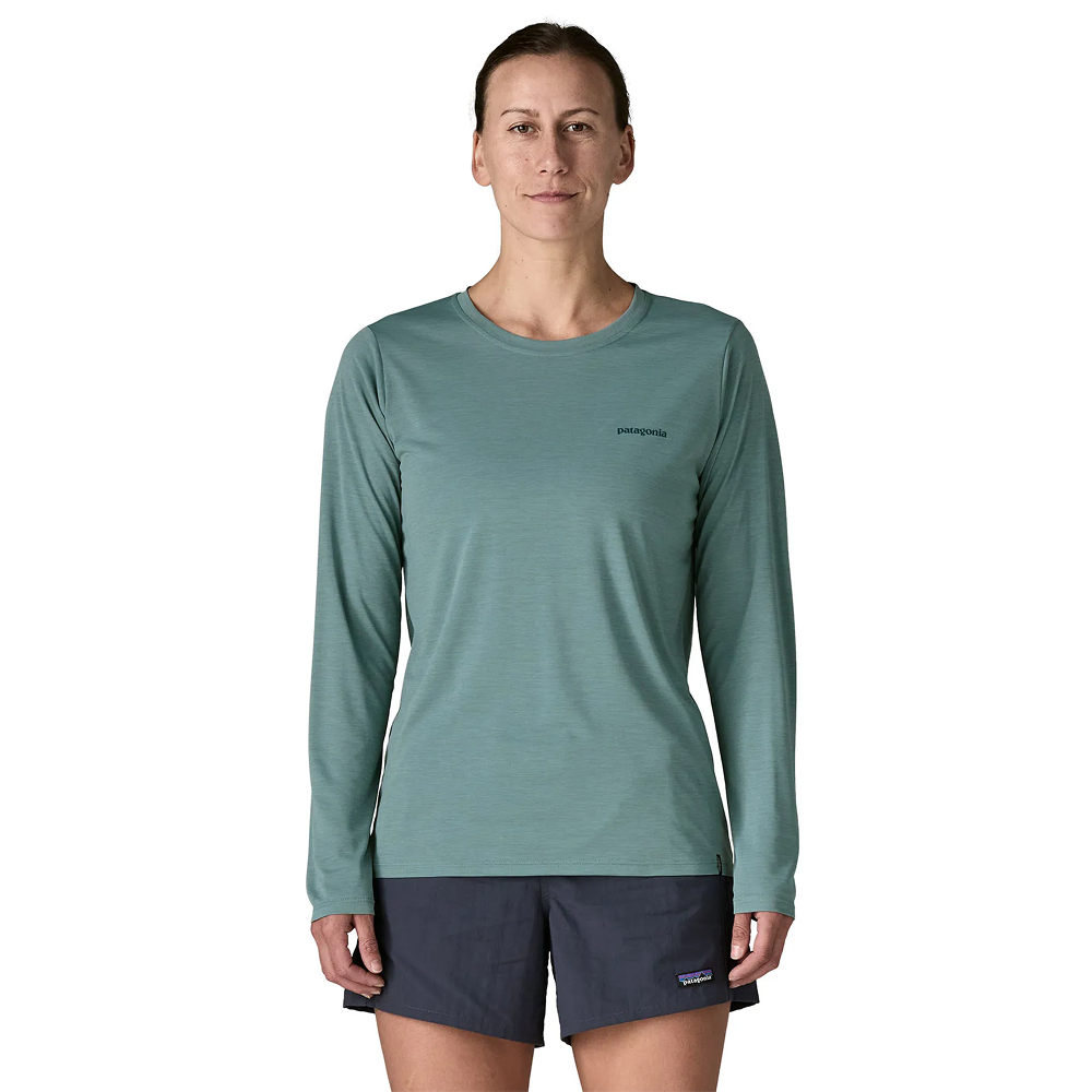 W L/S Cap Cool Daily Shirt - Board Logo Blue Sage - Light Blue Sage X-Dye