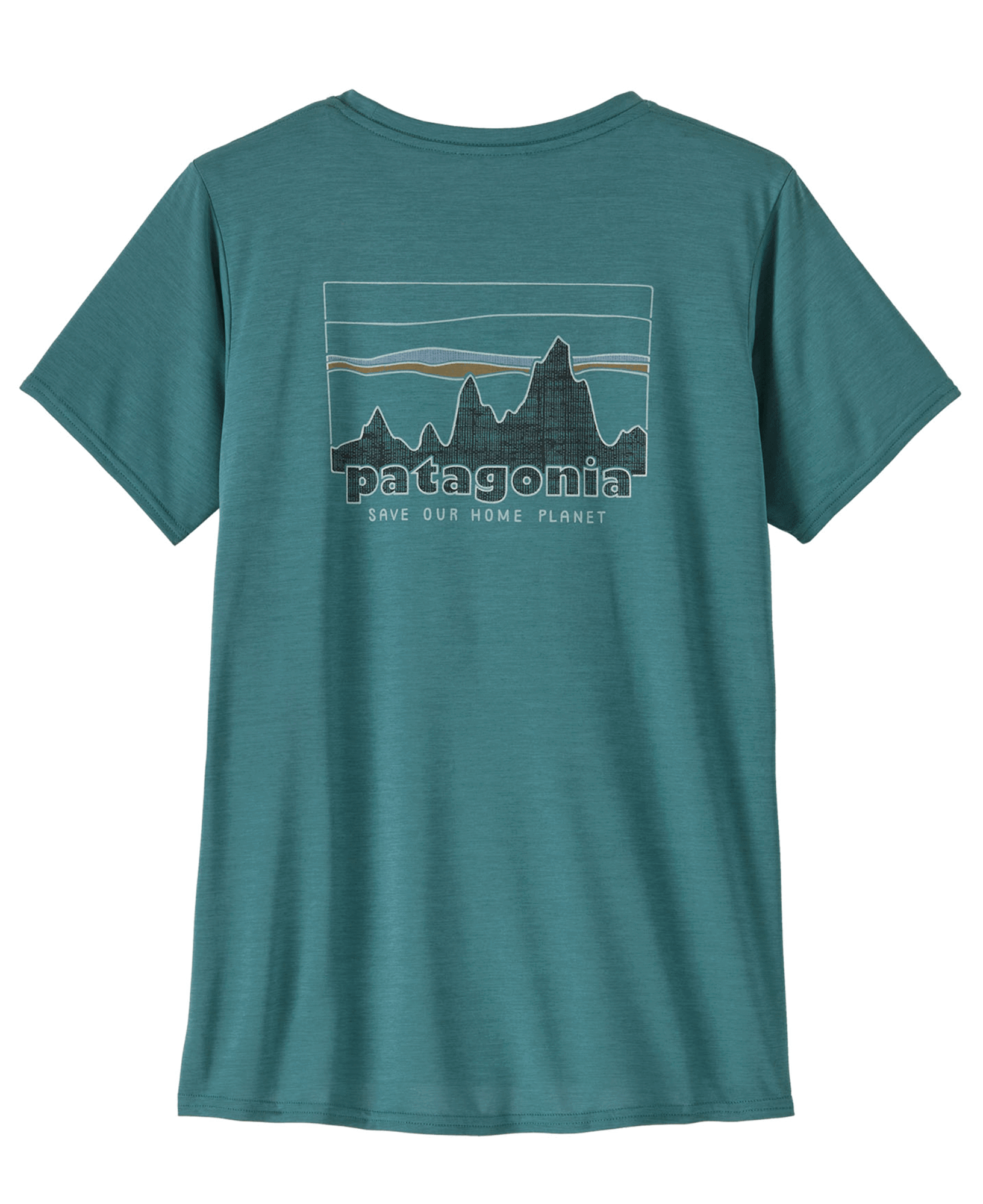 W's Cap Cool Daily Graphic Shirt 73 Skyline: Wetland Blue X-Dye
