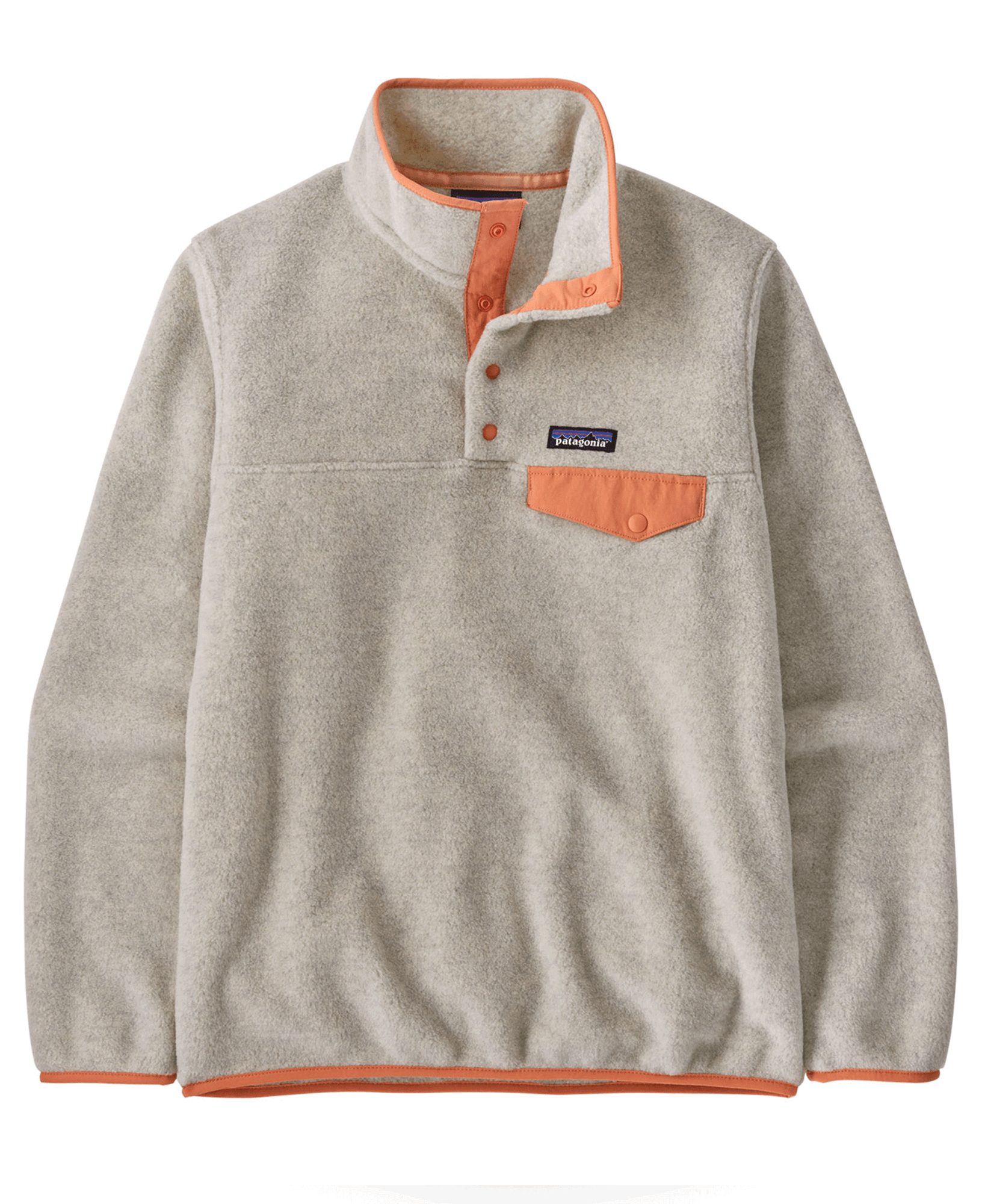 W's LW Synch Snap-T P/O Oatmeal Heather w/Heirloom Peach