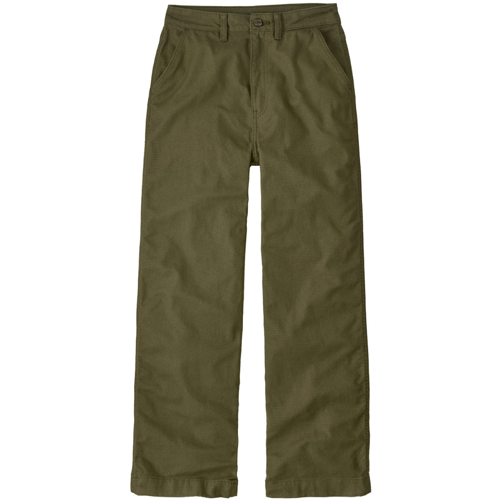 W's Point Reyes Canvas Wide Leg Pants Basin Green