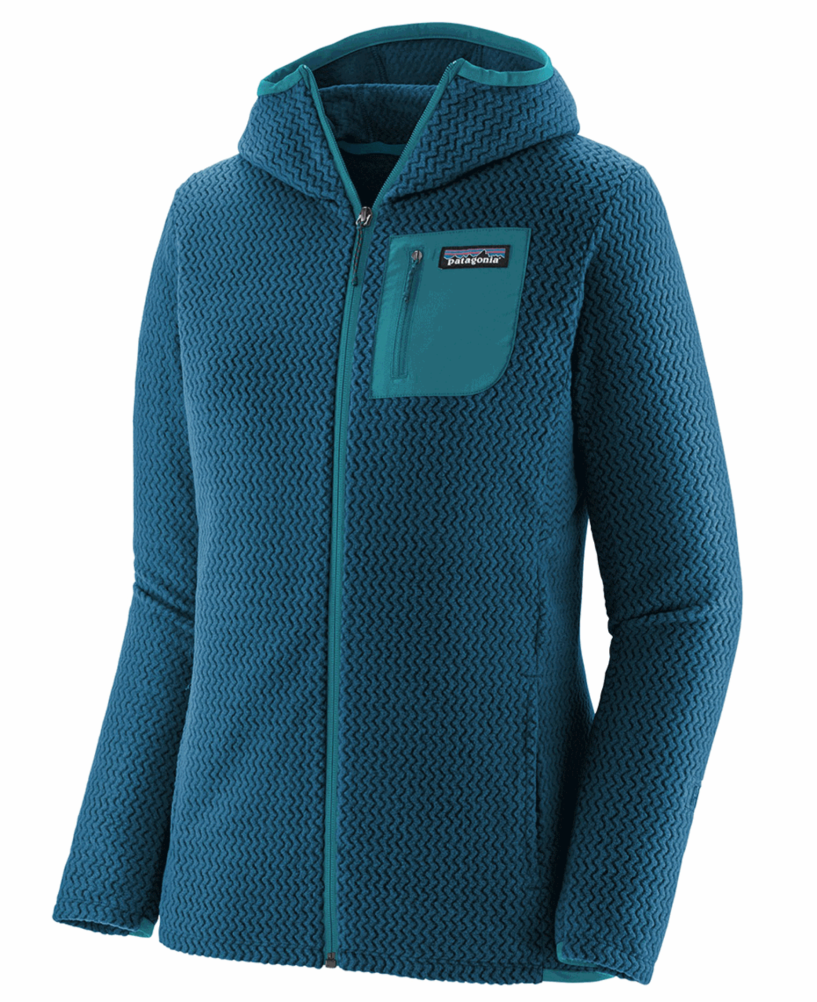W's R1 Air Full-Zip Hoody Lagom Blue