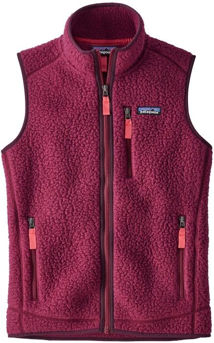 W's Retro Pile Vest Arrow Red