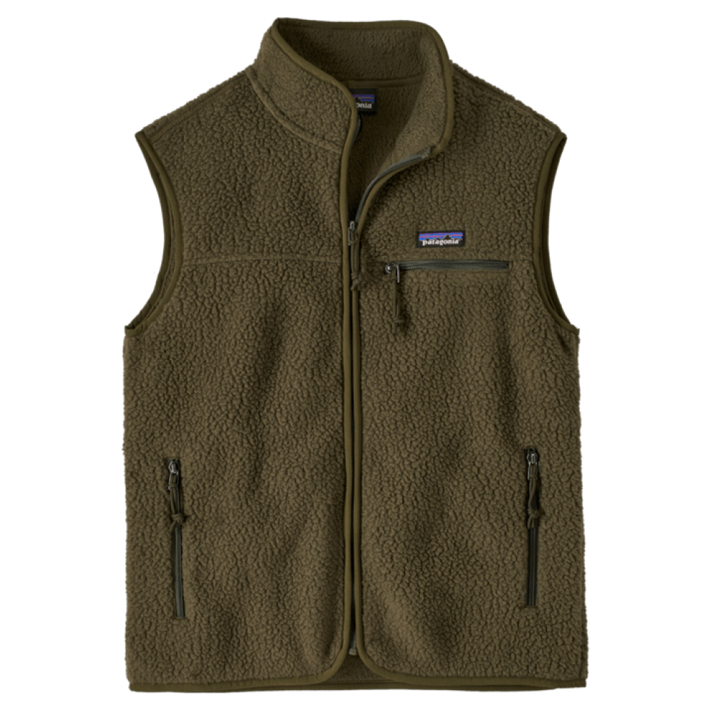 W's Retro Pile Vest Basin Green