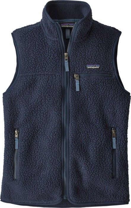 W's Retro Pile Vest New Navy