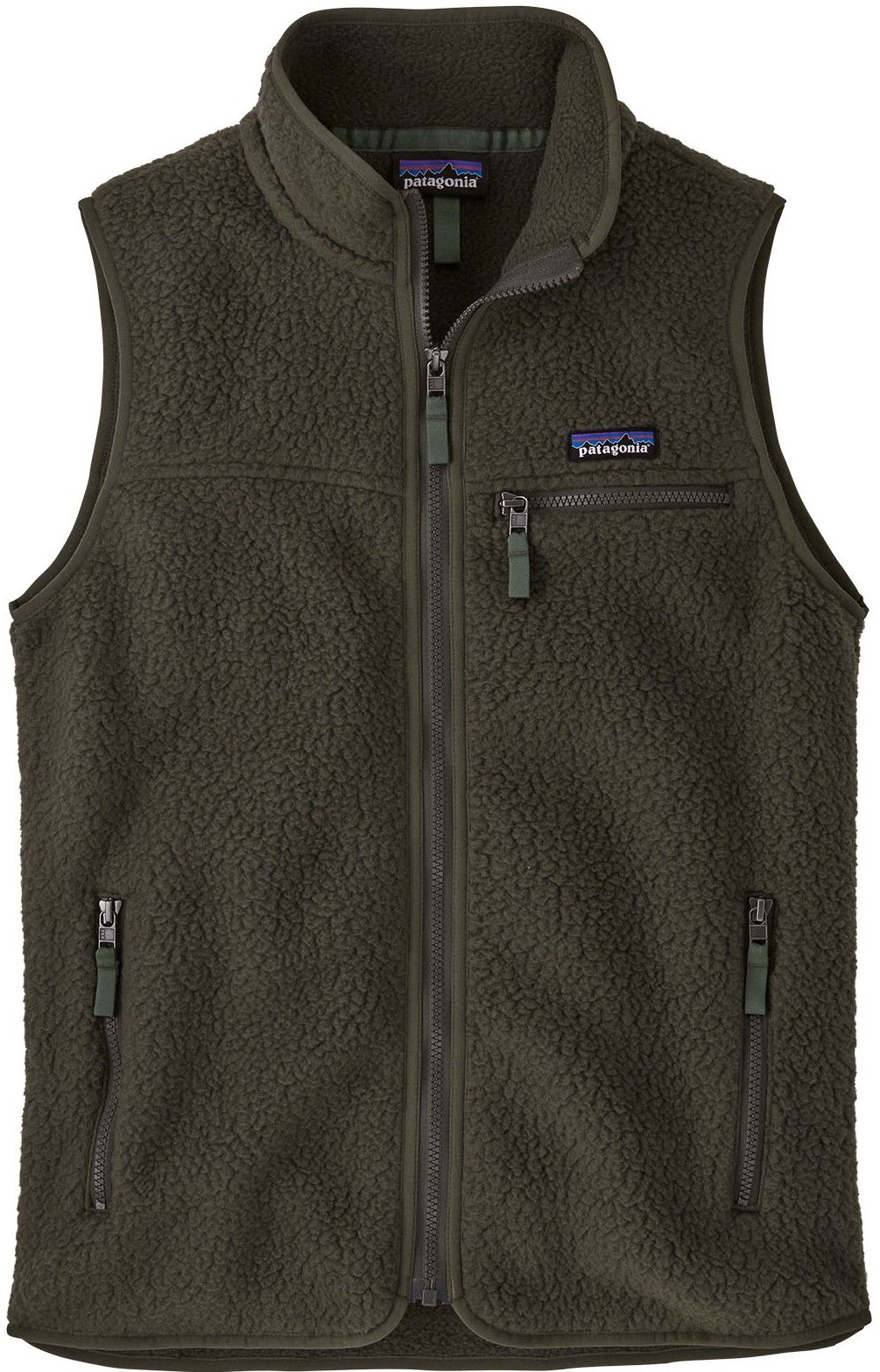W's Retro Pile Vest Pine Needle Green