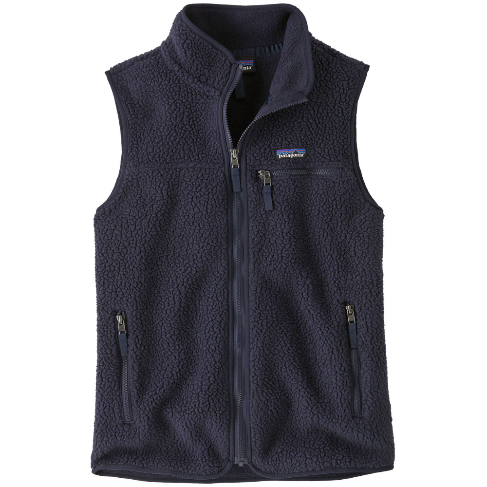 W's Retro Pile Vest Sunken Blue