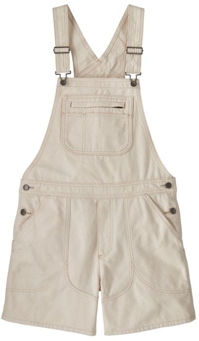 W's Stand Up Cropped Overalls Undyed Natural