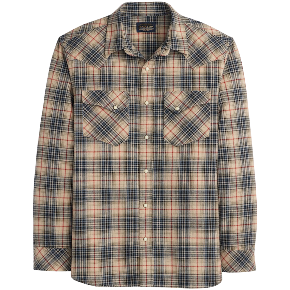 M's Wyatt Shirt Natural Multi Plaid
