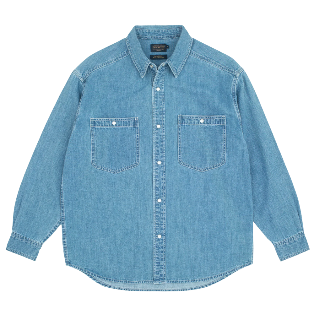 Western Workshirt - Stone Washed Stone Wash Denim